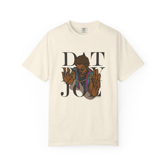 Unisex Garment-Dyed T-Shirt with 'DAT BOY JOE' Graphic - Bold Streetwear Style