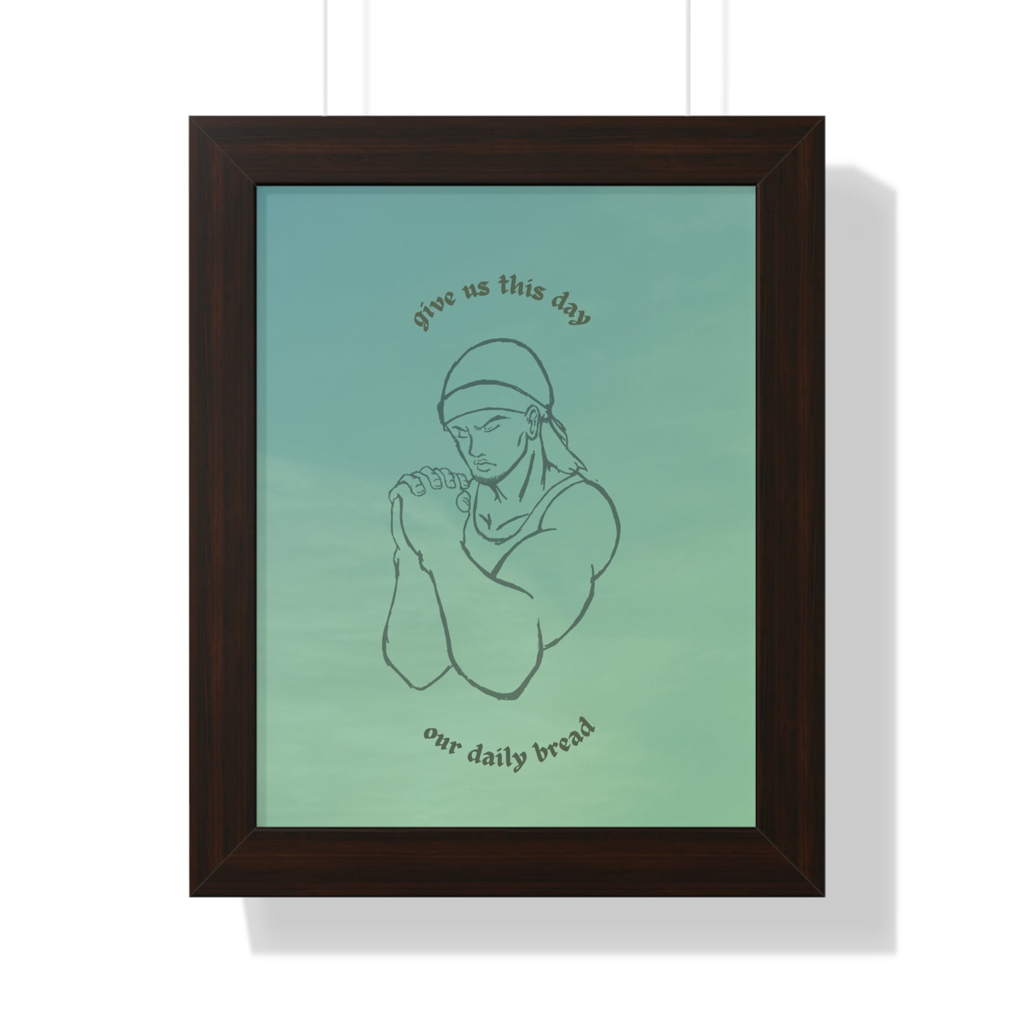 "Daily Bread" Framed Vertical Poster