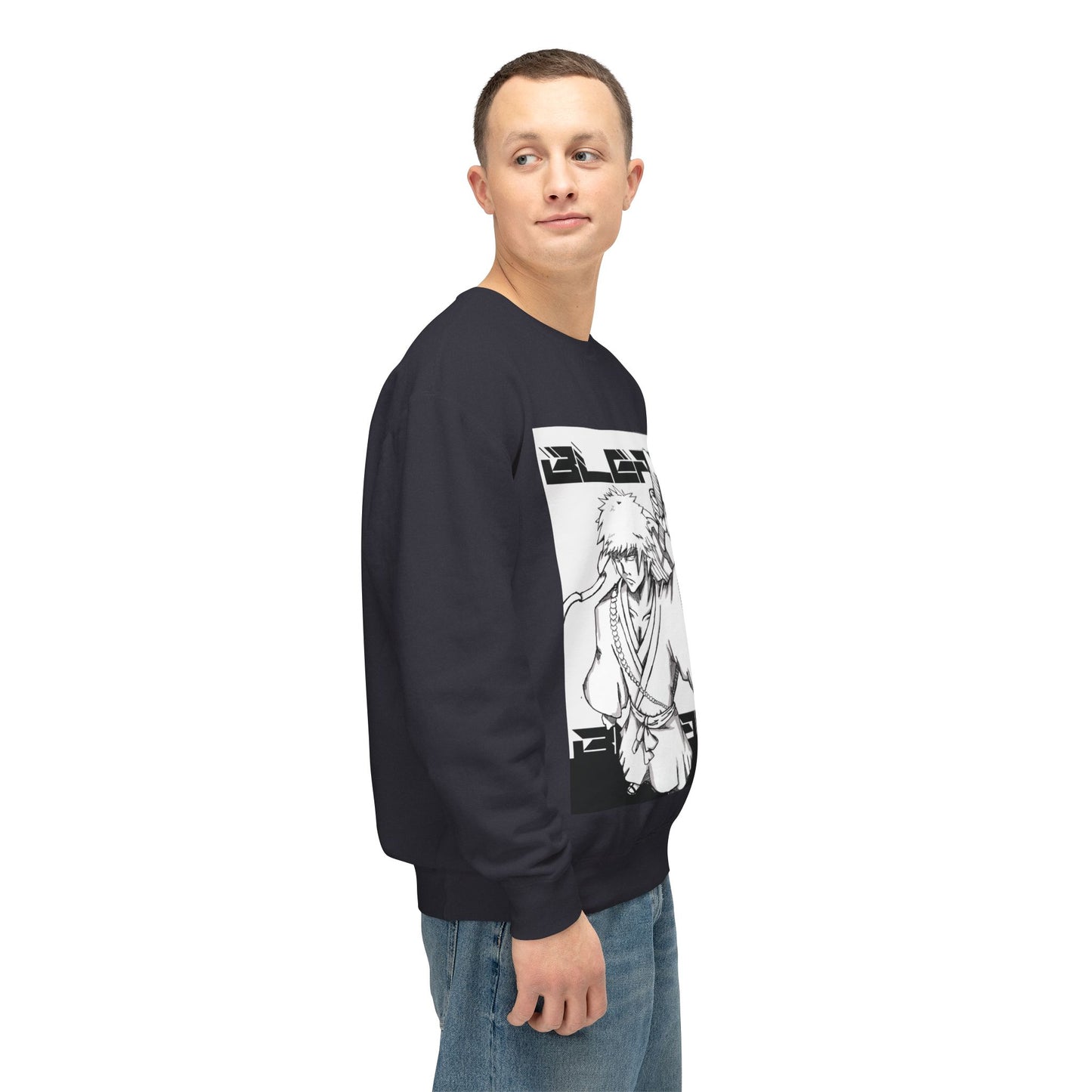 "Bleach" White Version Unisex Lightweight Crewneck Sweatshirt