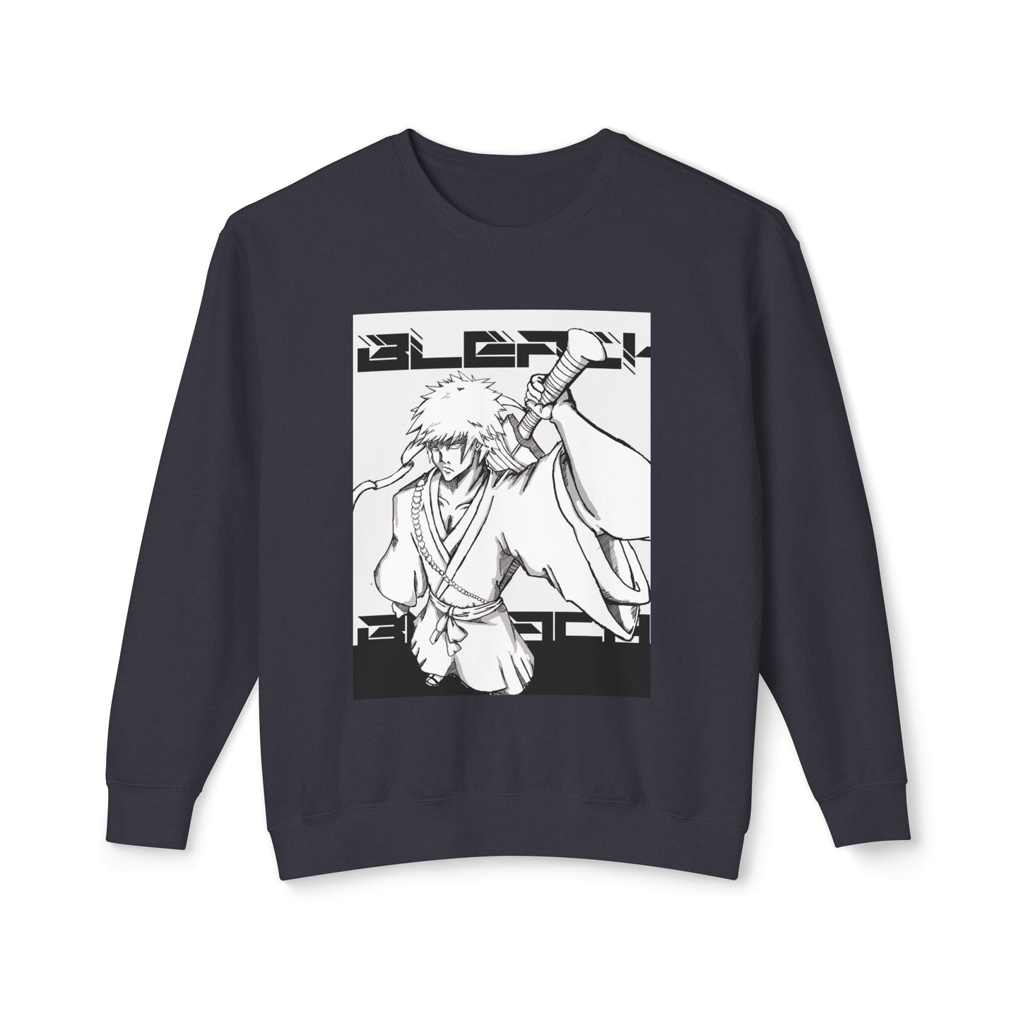 "Bleach" White Version Unisex Lightweight Crewneck Sweatshirt