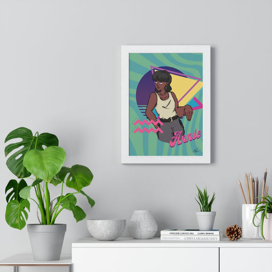 "Annie" Vertical Framed Poster