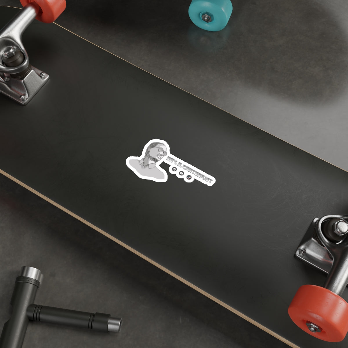 "Dav D Cartoonist" Stylish Die-Cut Stickers