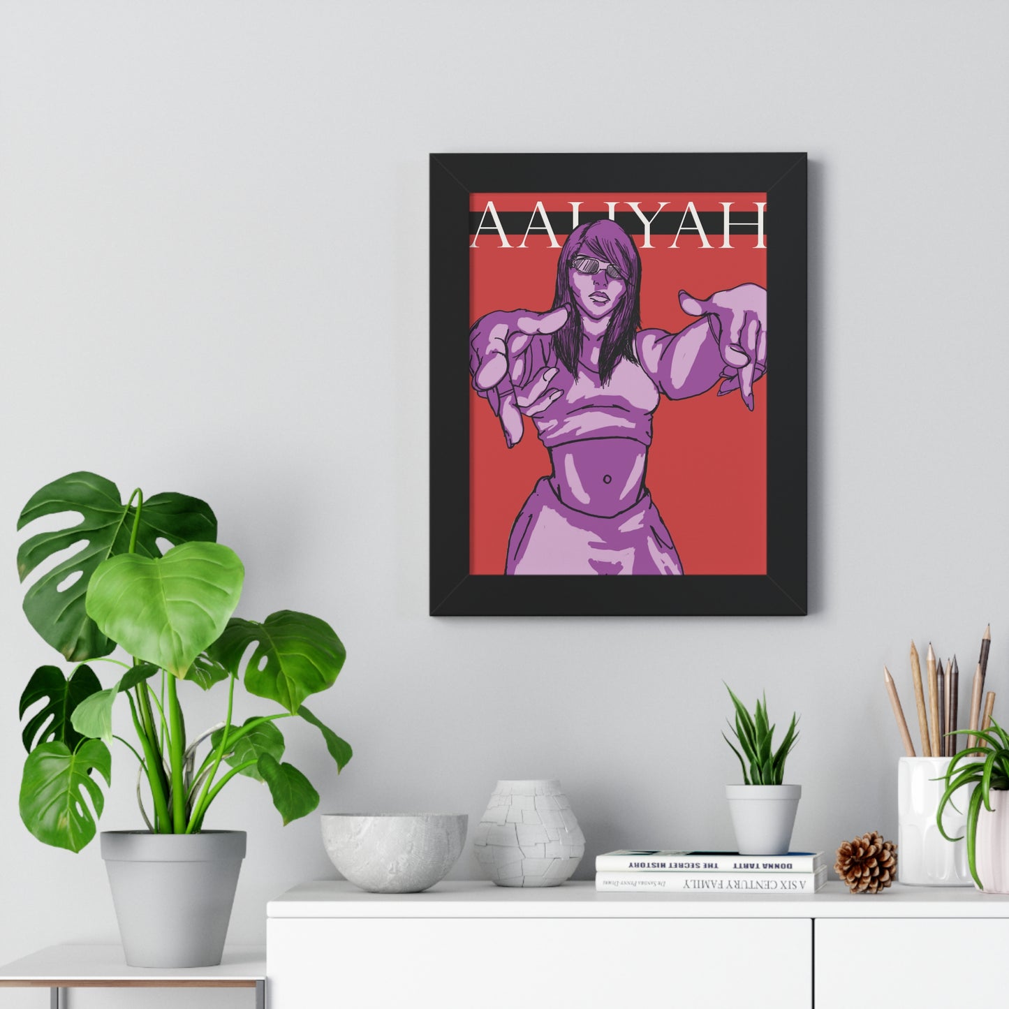 Aaliyah Framed Poster