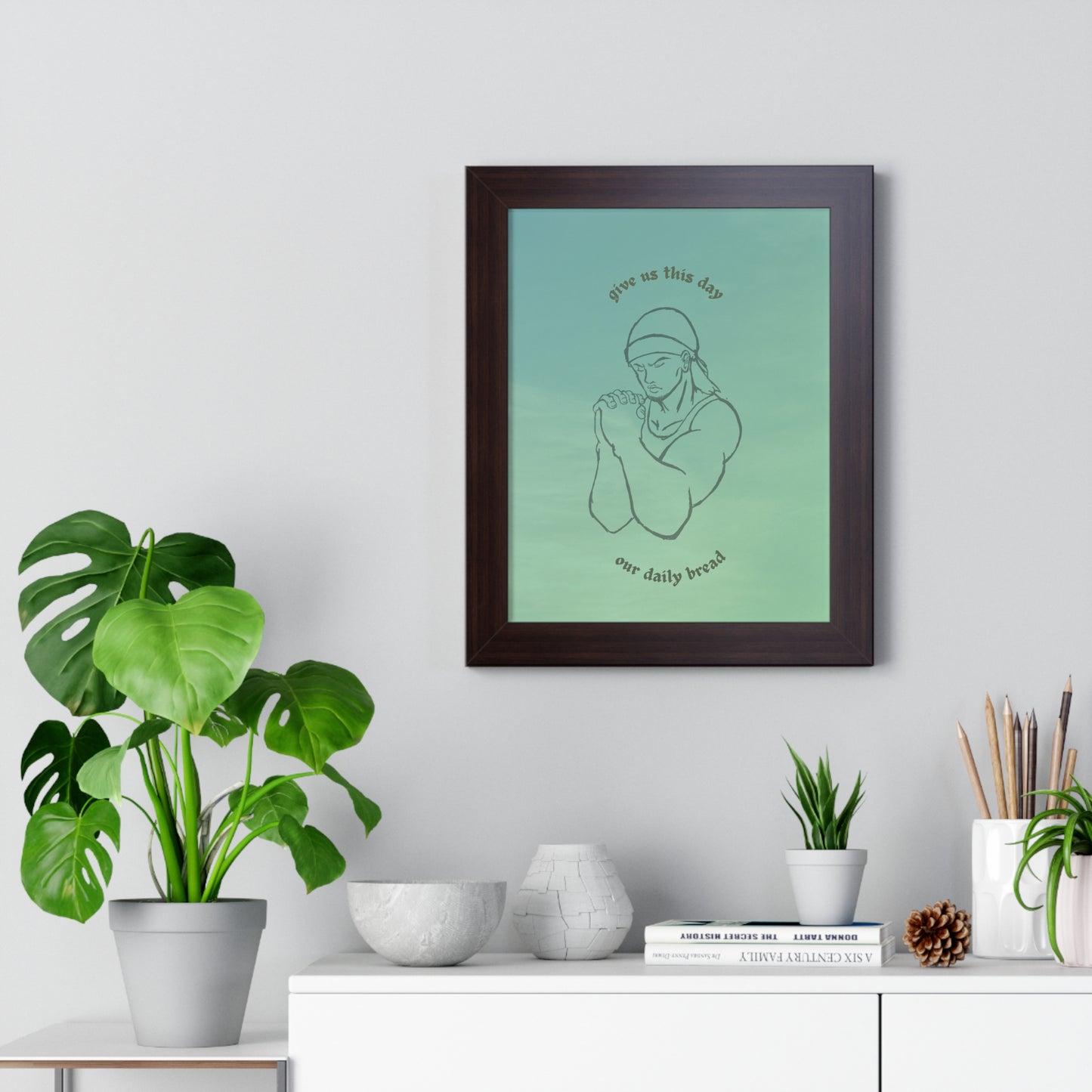 "Daily Bread" Framed Vertical Poster