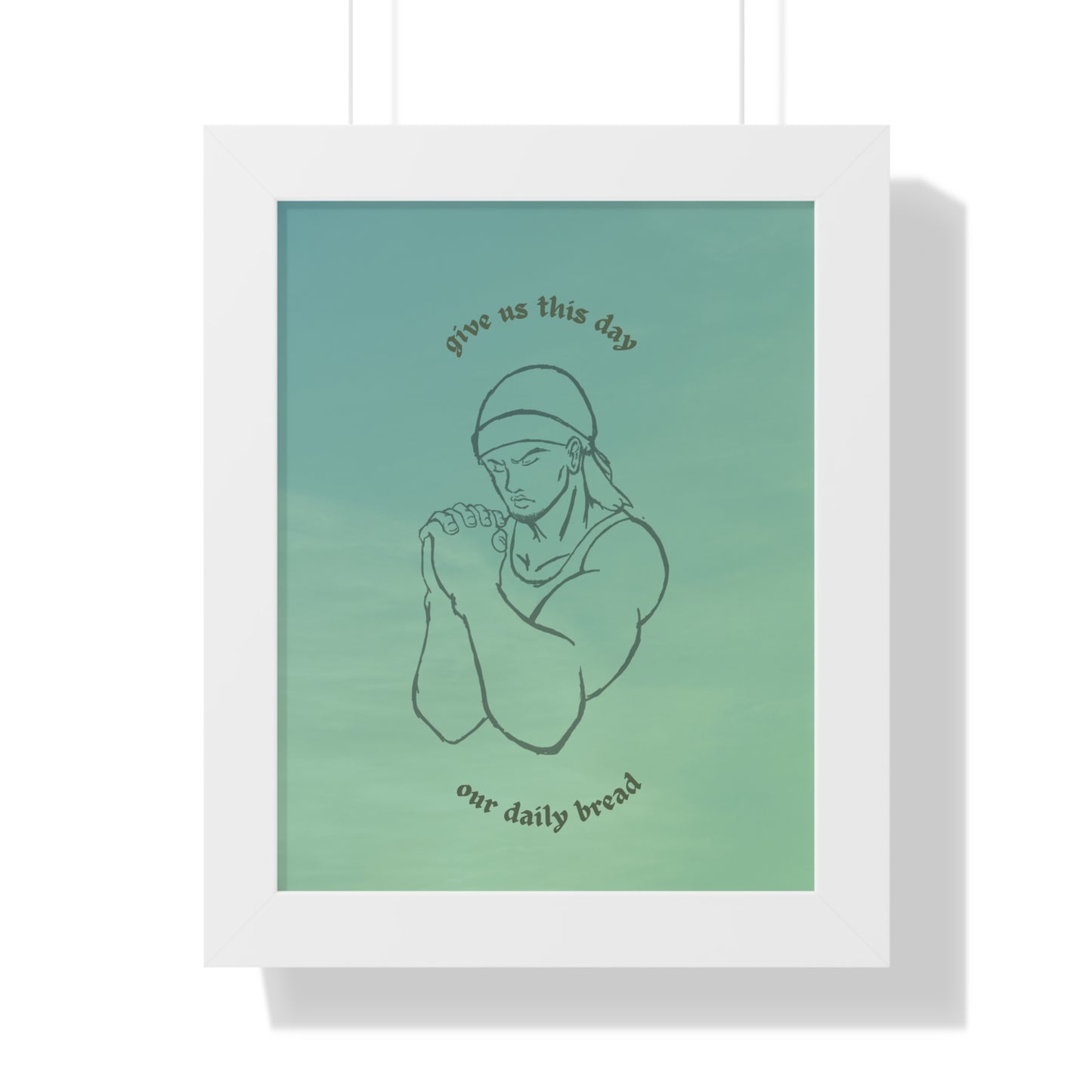 "Daily Bread" Framed Vertical Poster