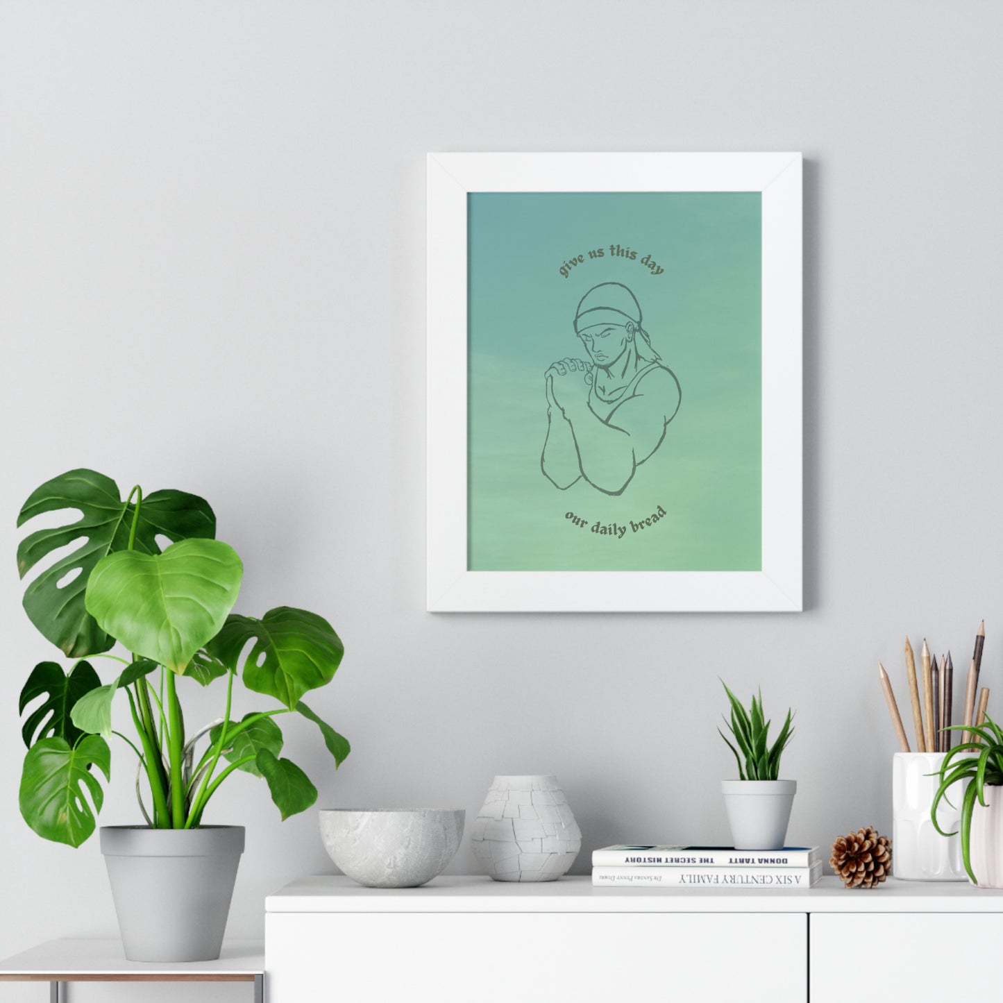 "Daily Bread" Framed Vertical Poster