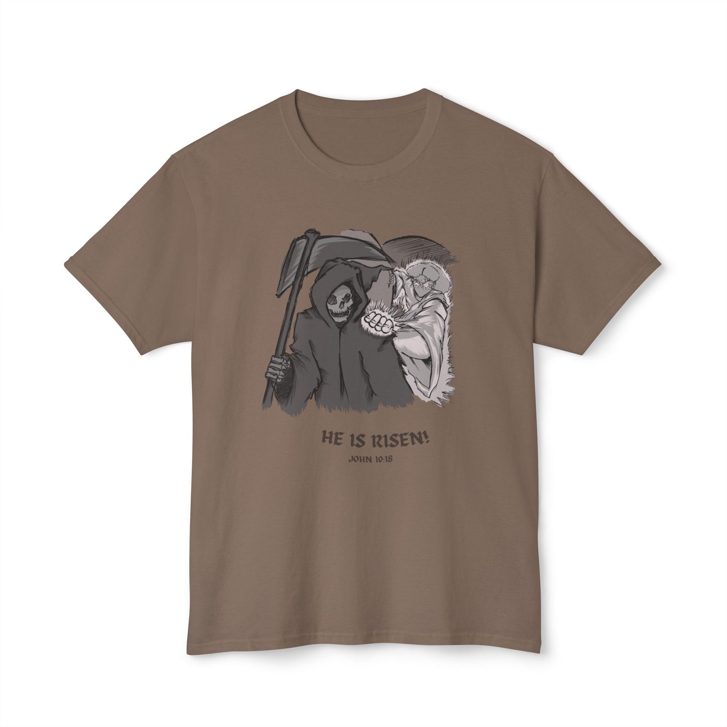 'He Is Risen!' Inspirational Graphic Tee -Unisex HD Cotton™ T-shirt