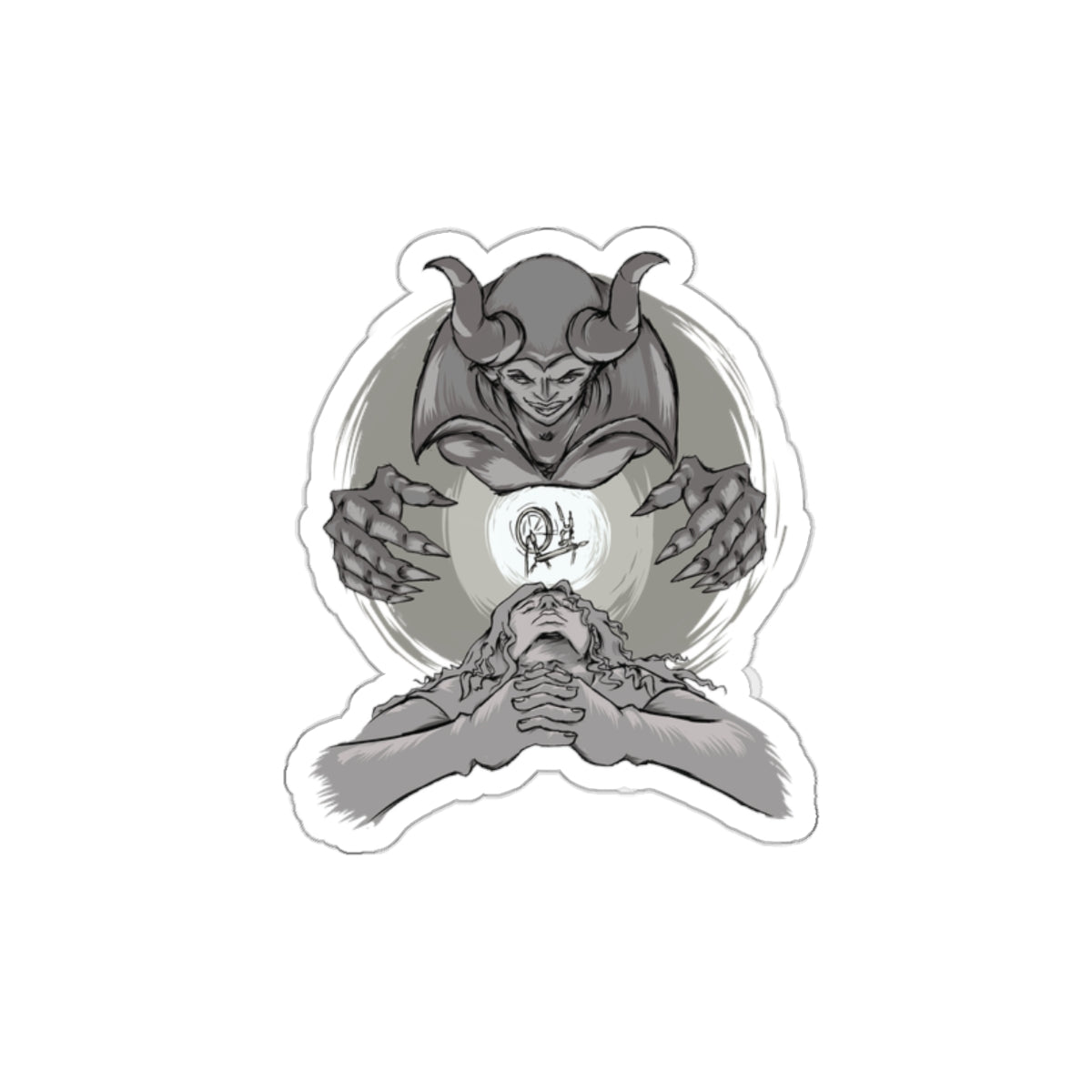 "Sleeping Beauty" Redesign Die-Cut Stickers for Art Lovers, Laptop, Phone, Journals, Gift Ideas, Occult Decor