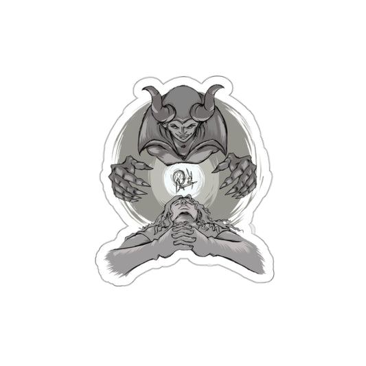 "Sleeping Beauty" Redesign Die-Cut Stickers for Art Lovers, Laptop, Phone, Journals, Gift Ideas, Occult Decor