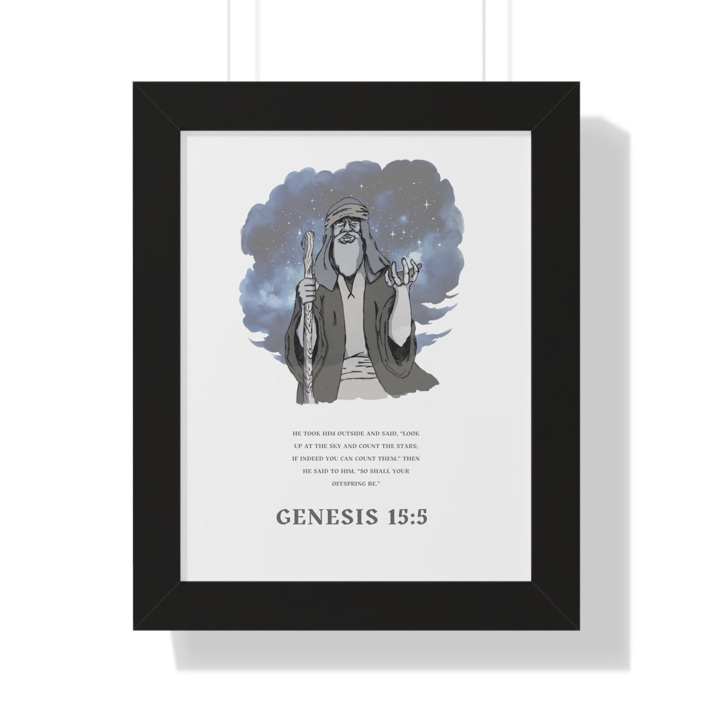 Abraham Framed Vertical Poster