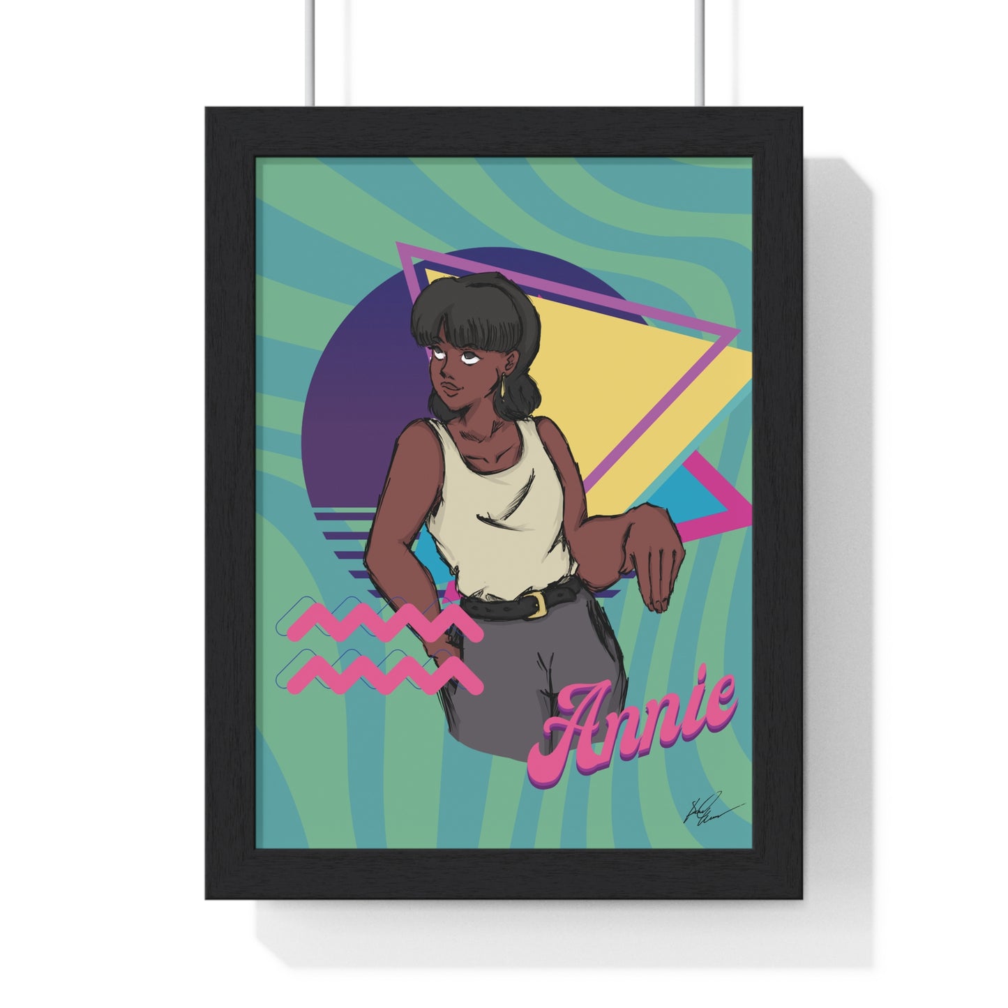 "Annie" Vertical Framed Poster