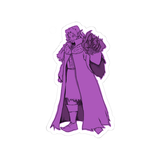 Argenone Purple Cloaked Sticker — Kiss-Cut Vinyl Laptop Sticker
