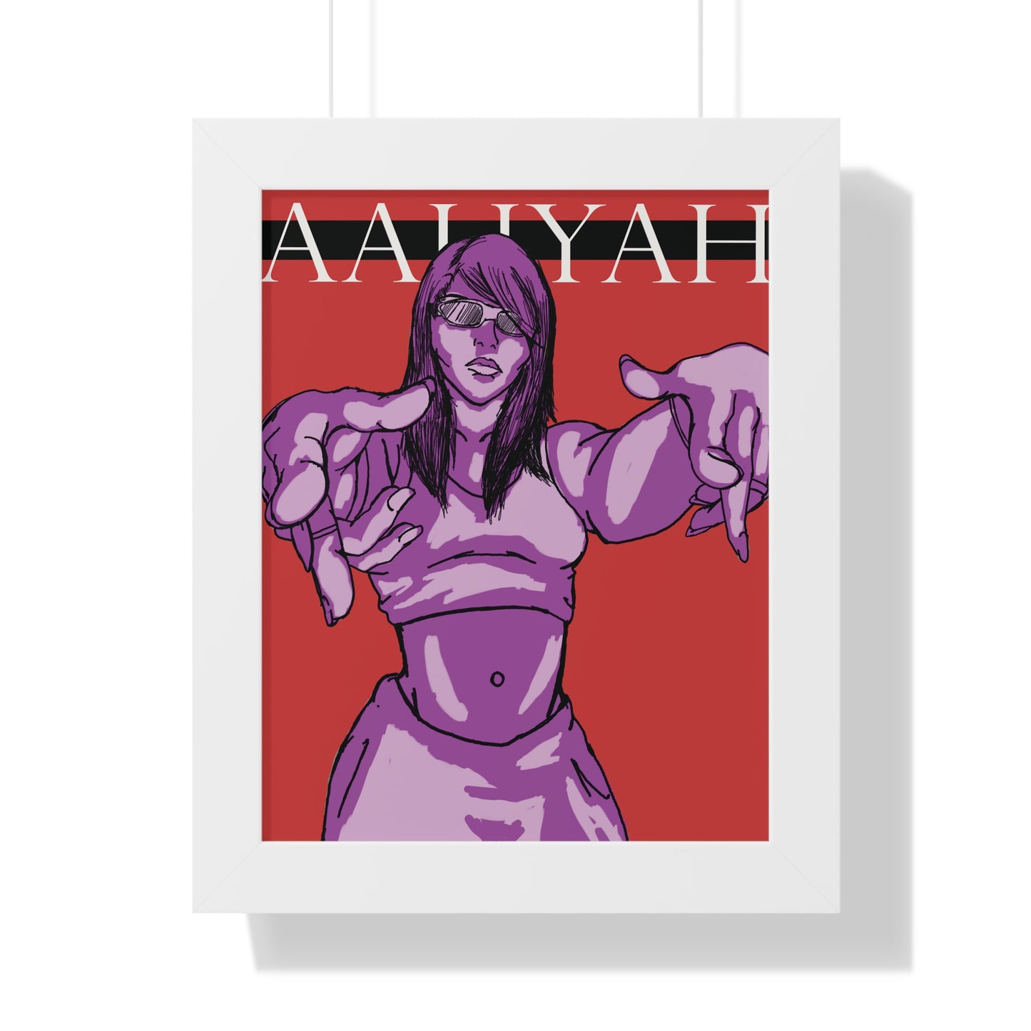 Aaliyah Framed Poster