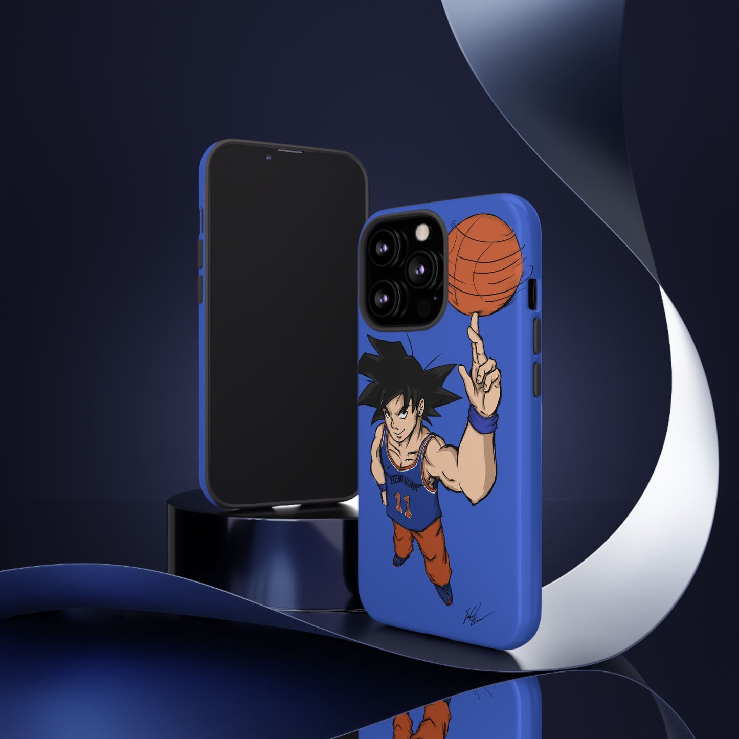 Phone Case — Knicks Goku Spinning Ball