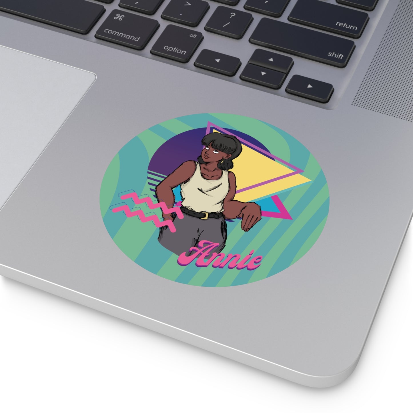 Retro Annie Vinyl Stickers - Colorful 80s Design