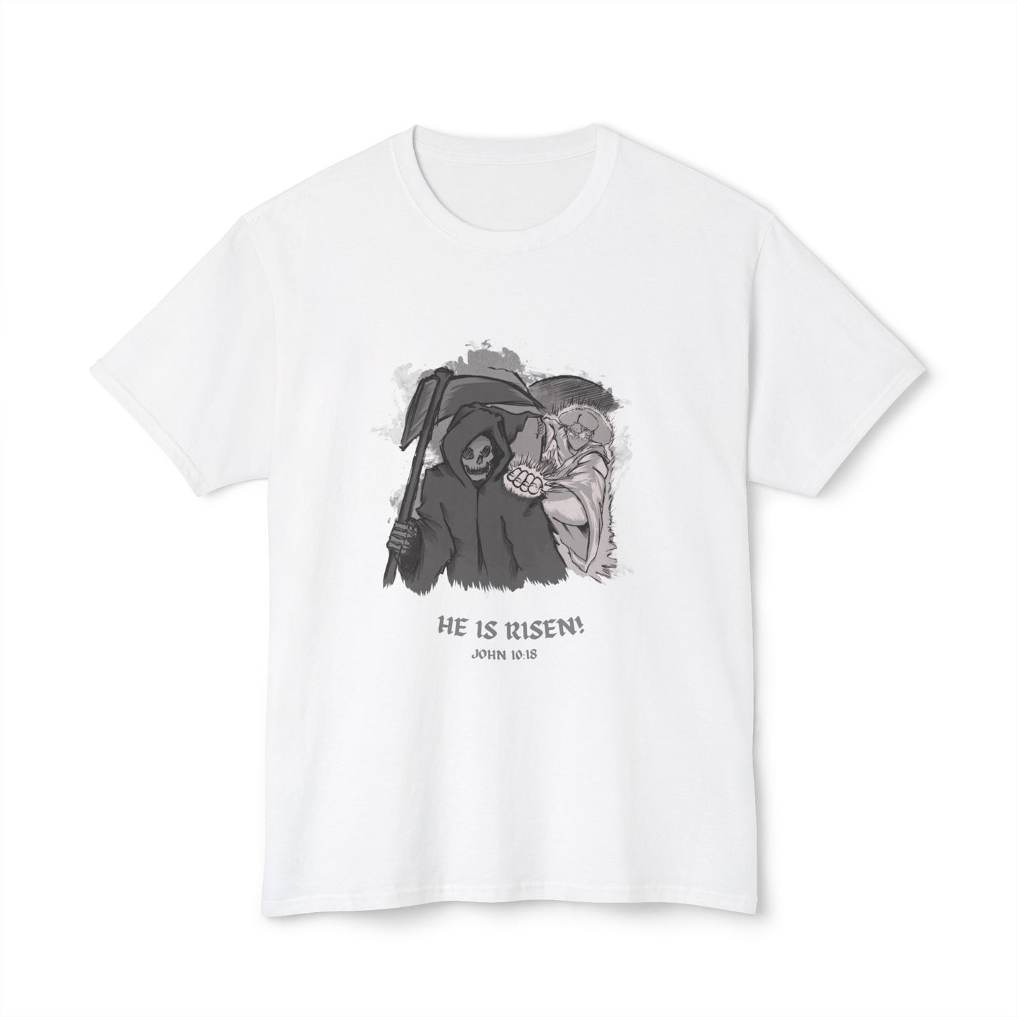'He Is Risen!' Inspirational Graphic Tee -Unisex HD Cotton™ T-shirt