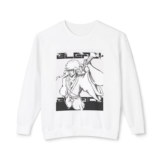 "Bleach" White Version Unisex Lightweight Crewneck Sweatshirt