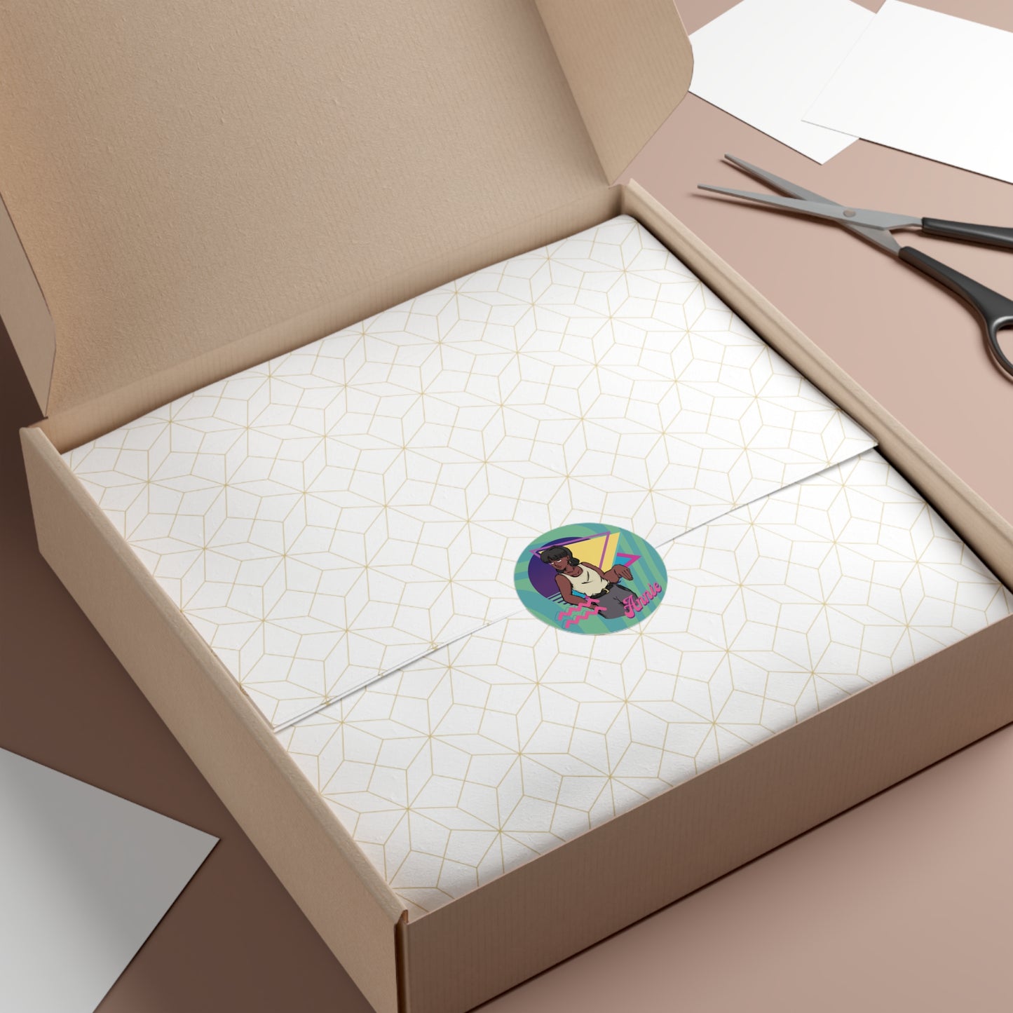 Retro Annie Vinyl Stickers - Colorful 80s Design