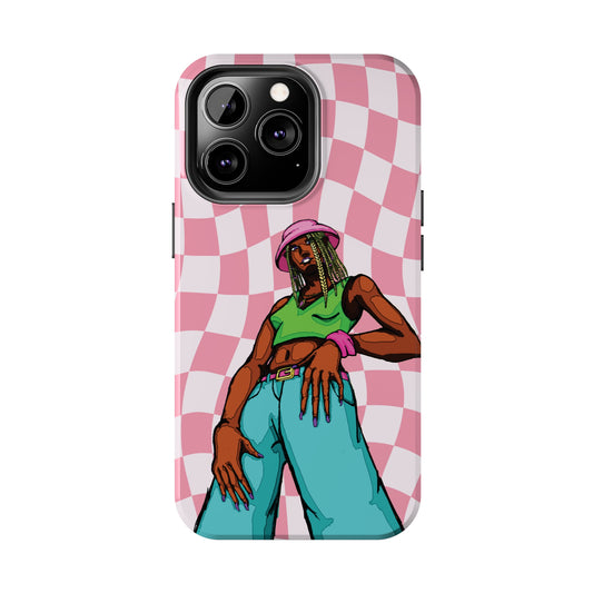 Bucket Hat Girl Tough Phone Cases