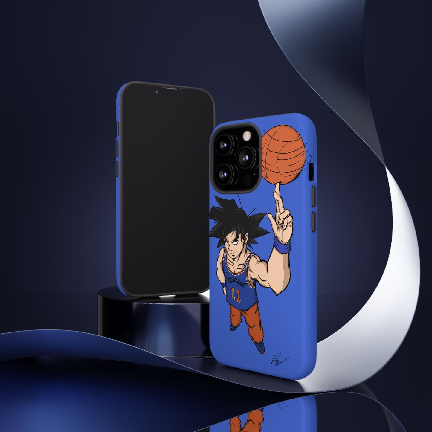 Phone Case — Knicks Goku Spinning Ball