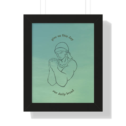 "Daily Bread" Framed Vertical Poster