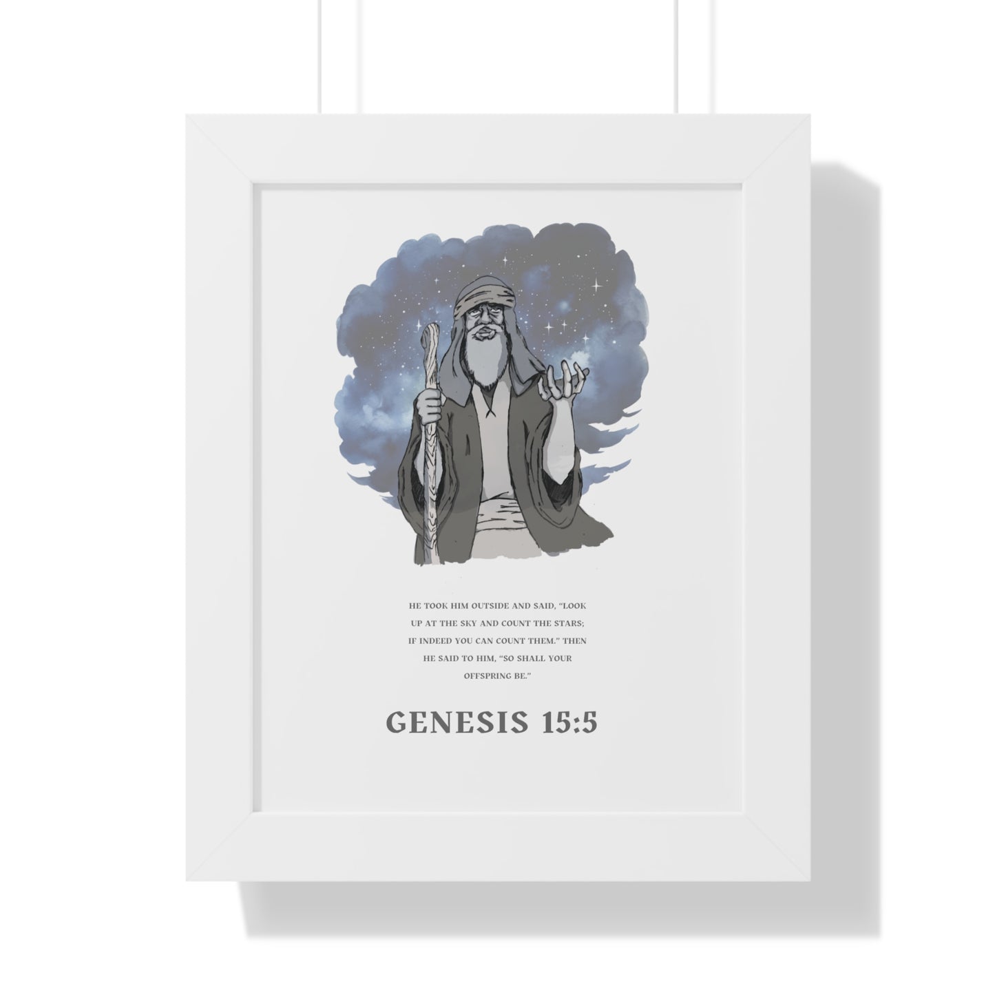 Abraham Framed Vertical Poster