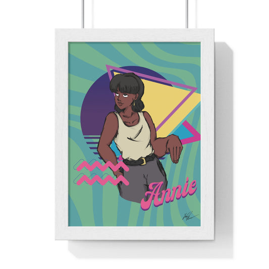 "Annie" Vertical Framed Poster