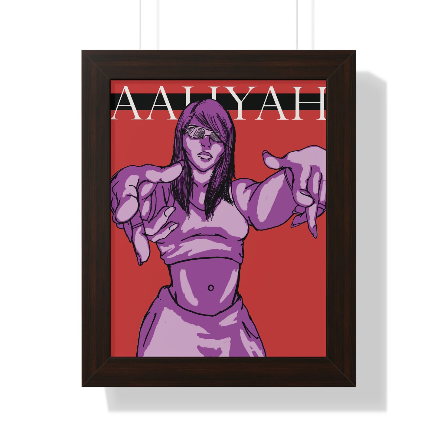 Aaliyah Framed Poster