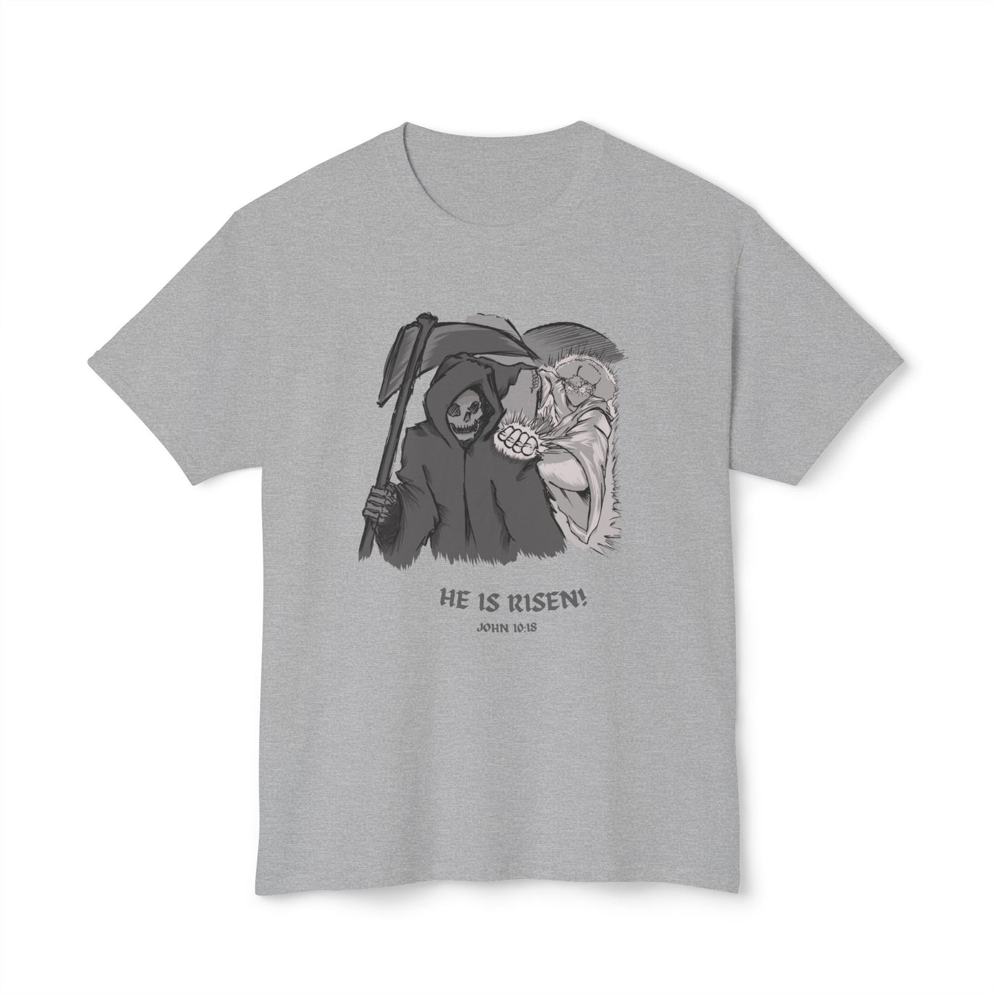'He Is Risen!' Inspirational Graphic Tee -Unisex HD Cotton™ T-shirt