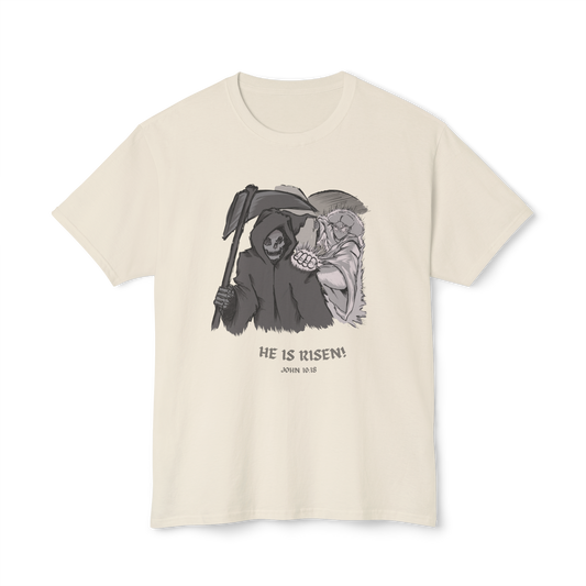 'He Is Risen!' Inspirational Graphic Tee -Unisex HD Cotton™ T-shirt